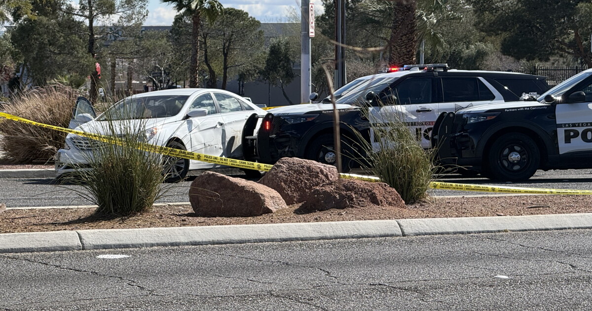 Two armed robbery suspects arrested after police pursuit in North Las Vegas