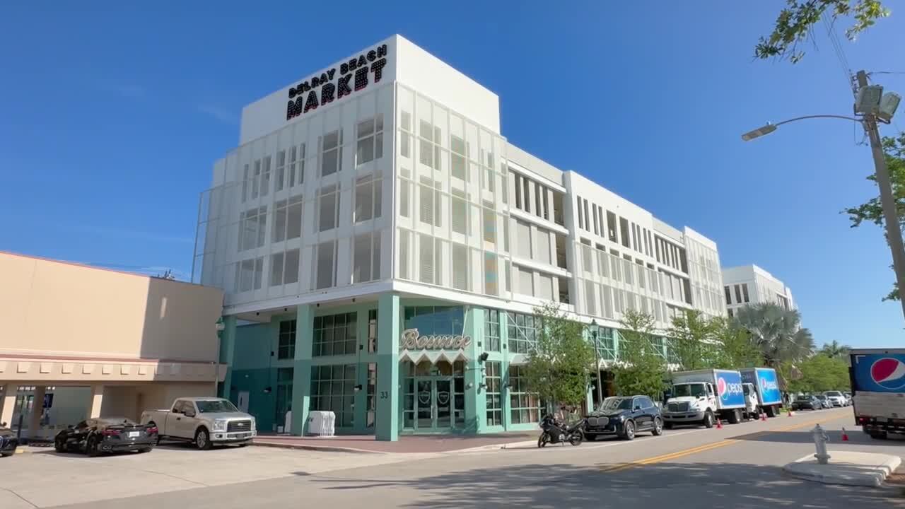 Bounce Sporting Club at Delray Beach Market day before soft opening, March 15, 2024