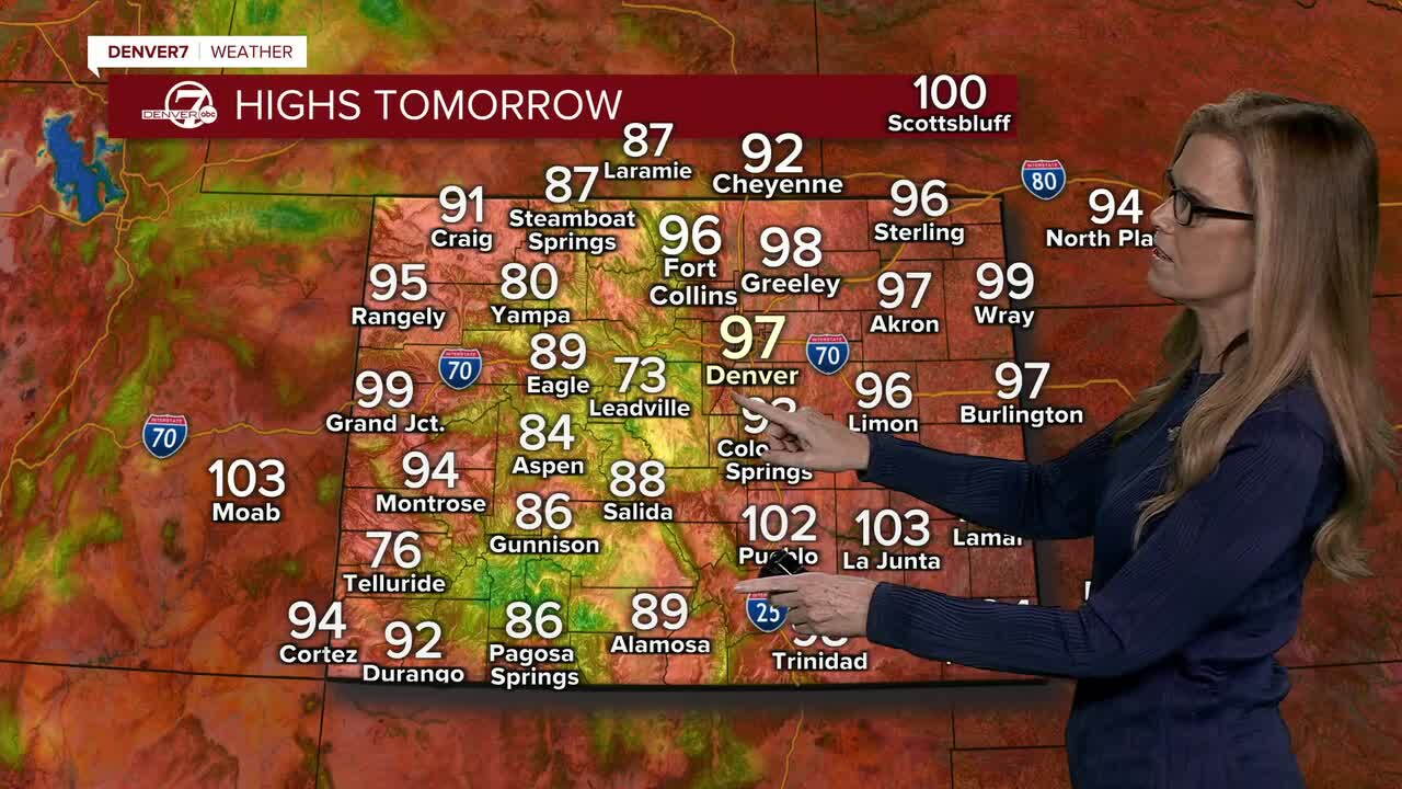 Highs on Monday