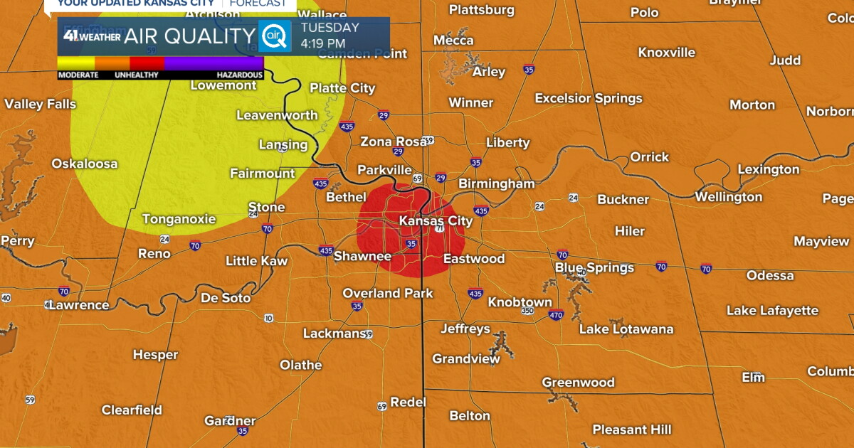 Kansas City included in air quality alert for third straight day - Vimarsana News