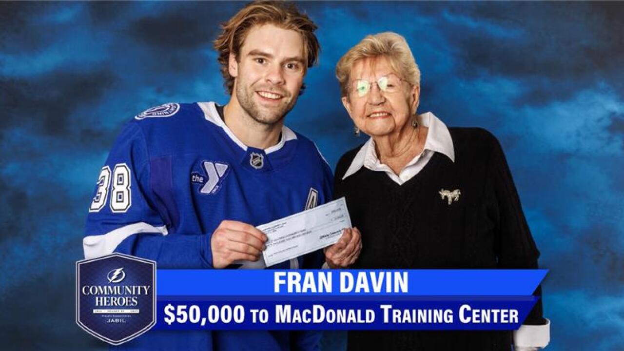 Tampa Bay Lightning Community Hero: Fran Davin