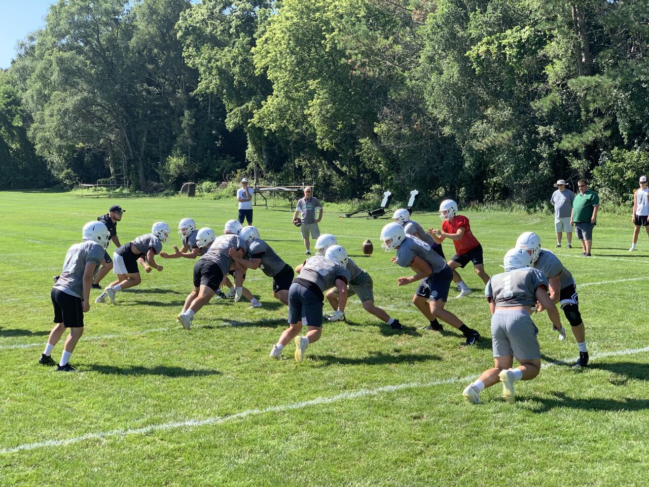 West Catholic football practice