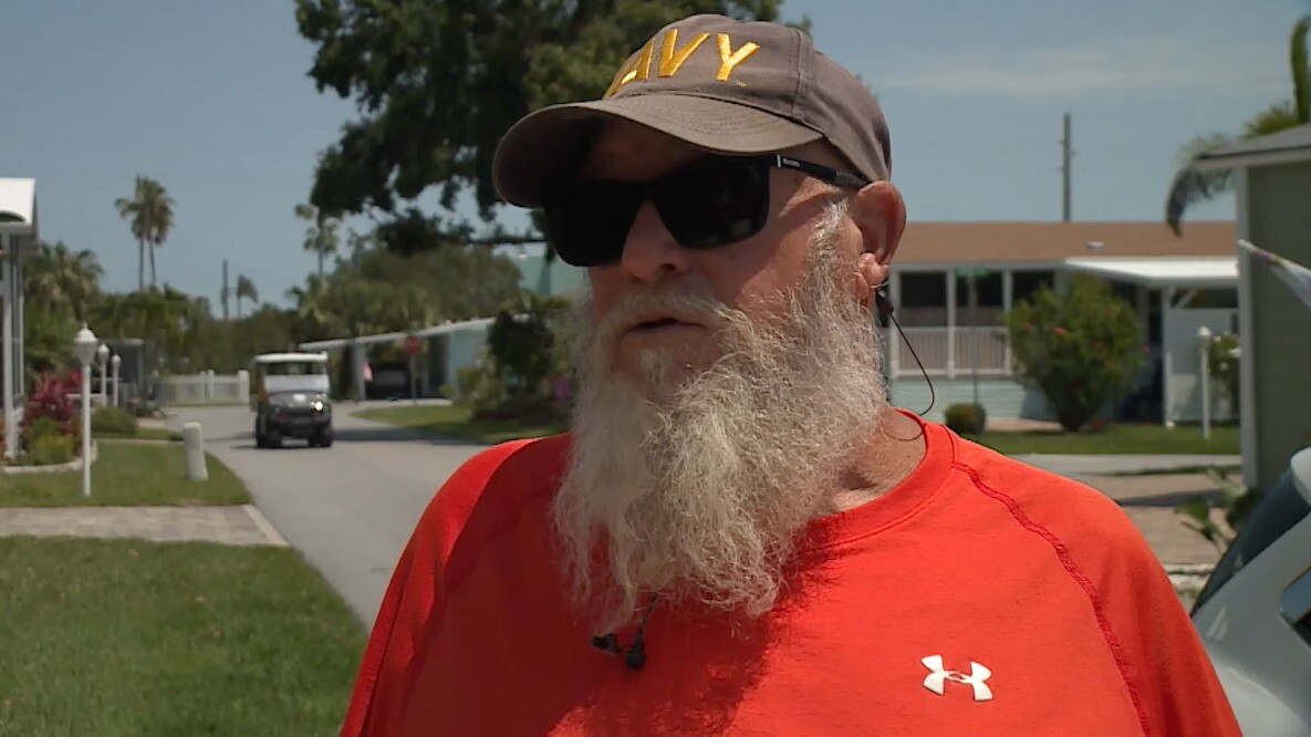 Robert Tarrant rides his bike in the area where the hit-and-run wreck occurred.