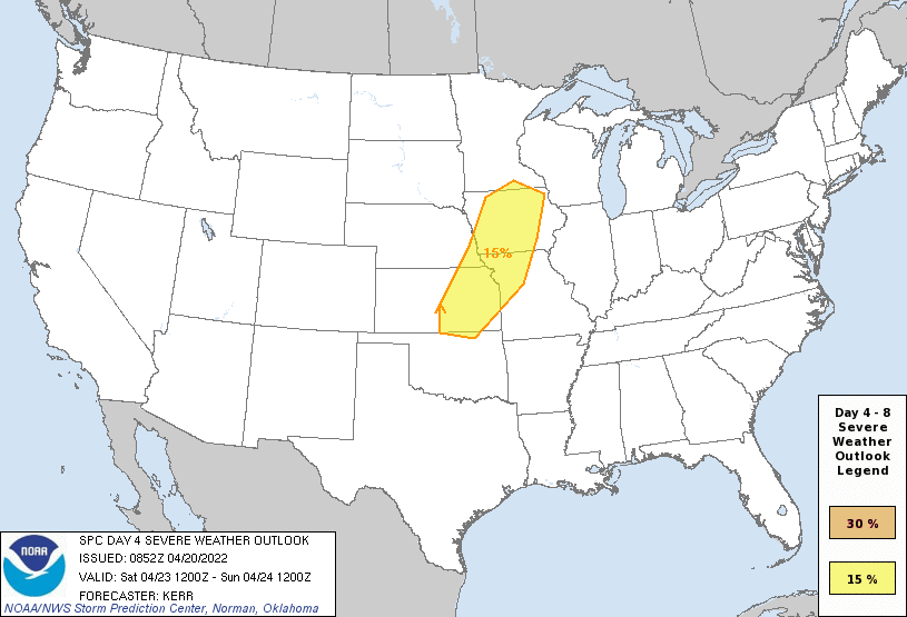 Severe Weather Risk Saturday