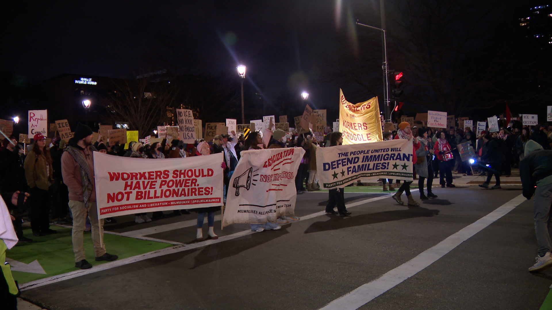 Protest in Downtown Milwaukee