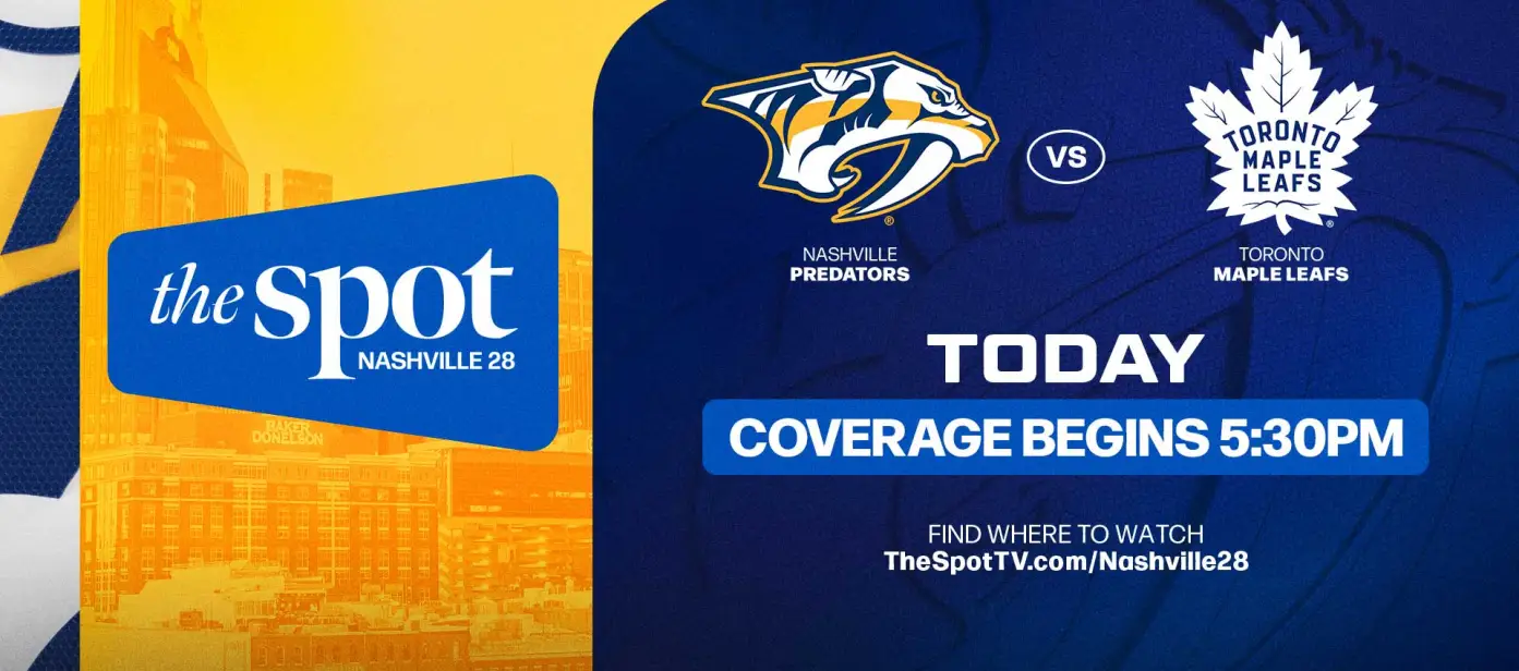 Predators vs. Leafs, promo graphic, Oct. 6, 2026