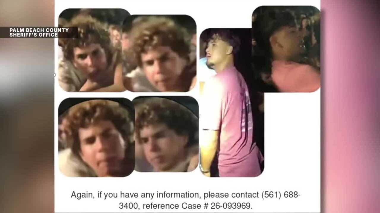 The Palm Beach County Sheriff's Office is asking for the public's help identifying two individuals in connection with a man being hospitalized after an altercation at a Luke Bryan concert at iTHINK Financial Amphitheater on Saturday, Sept. 12. 