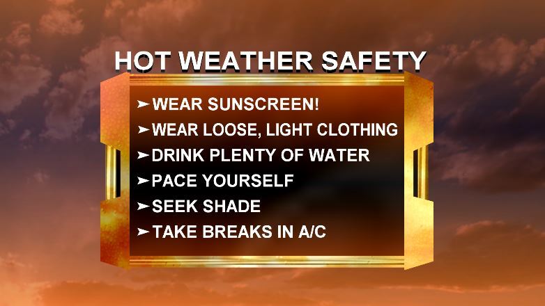 Hot Weather Safety tips