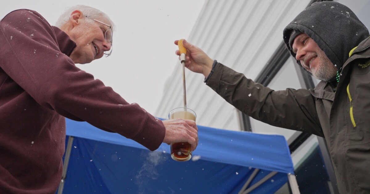 German 'beer spiking' tradition draws crowd and community to Heights brewery