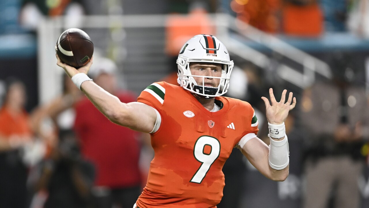 Van Dyke throws TD on his first pass as Hurricanes rout RedHawks 38-3