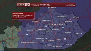 Freeze warning