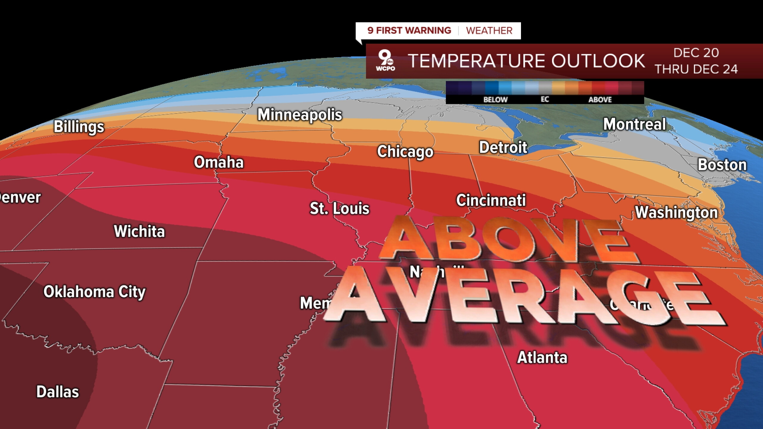 Temperatures are about to climb back above freezing!