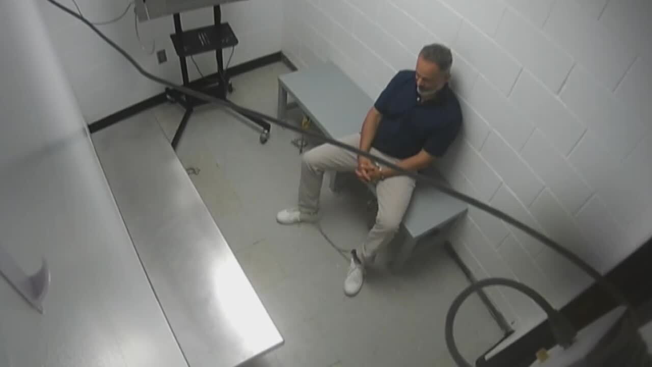 Booking video shows former Kentucky Gov. Matt Bevin processed at Bourbon County jail