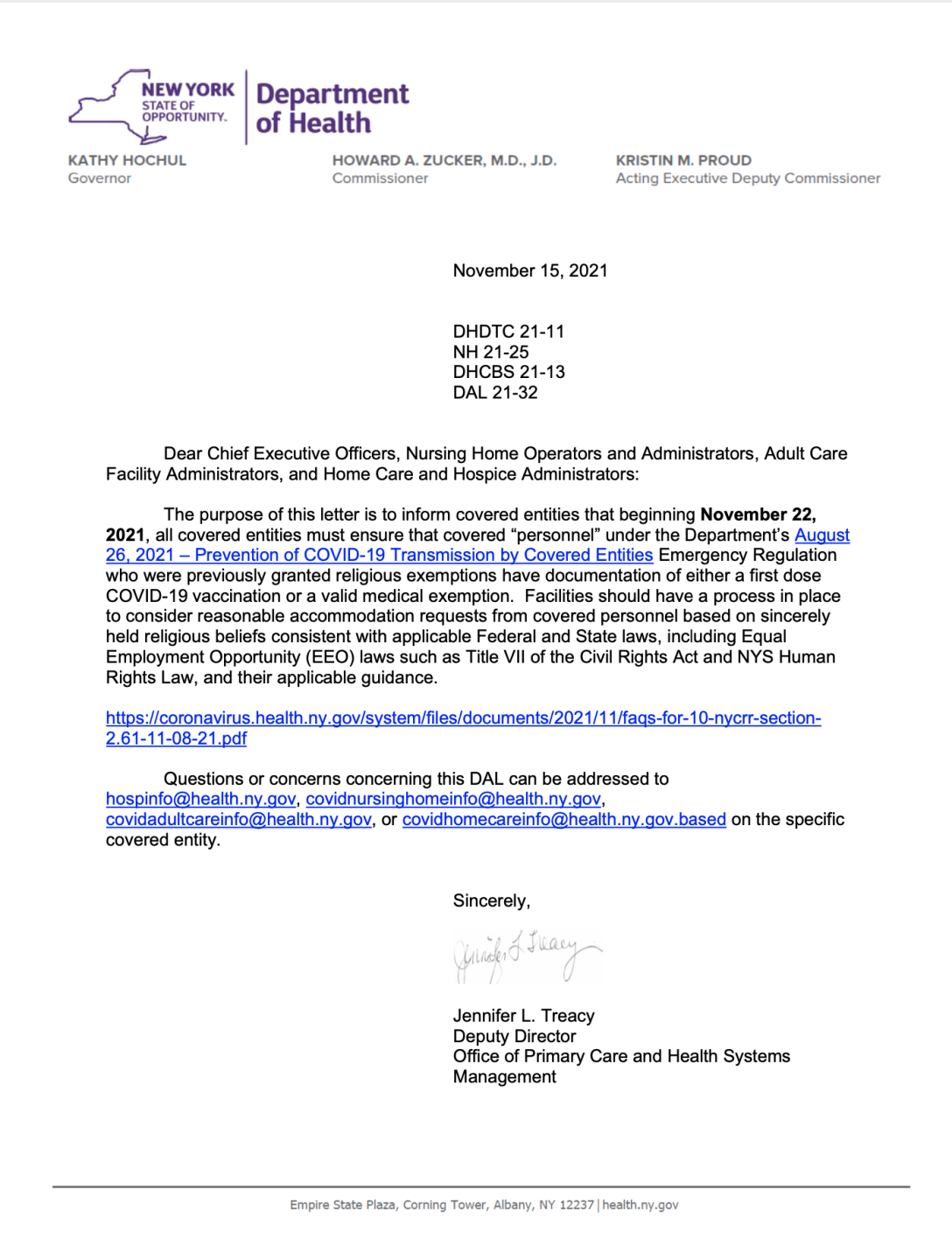 COVID-19: hospitals no longer accept religious exemptions