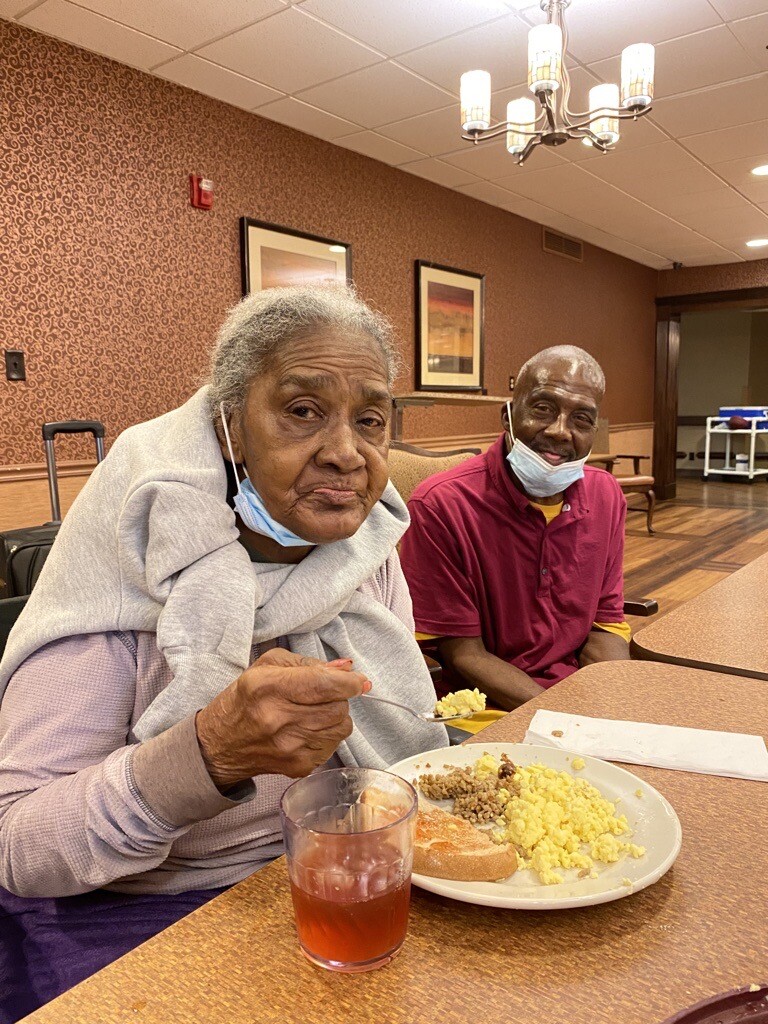 Bruce Carter with mother