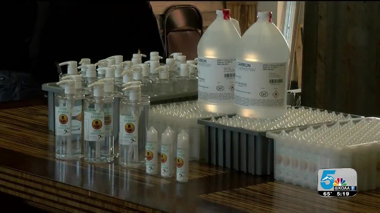 Pueblo businesses pool resources to make hand sanitizer