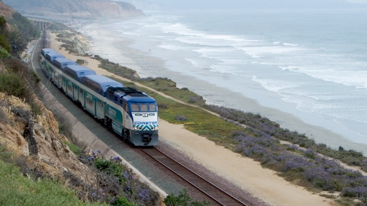 Coaster, Amtrak service in San Diego County halted this weekend