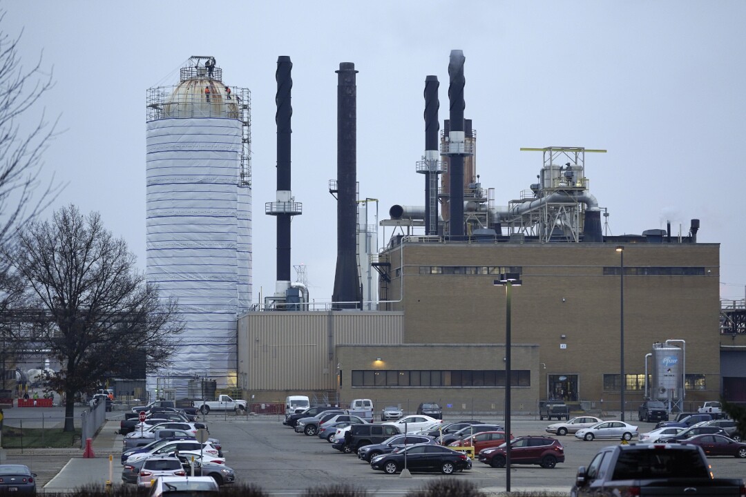 Pfizer Portage plant COVID-19 vaccine December 11, 2020