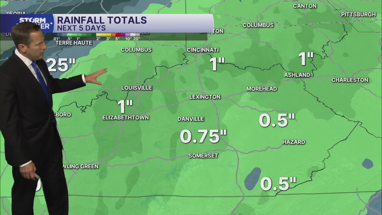 Projected rain totals