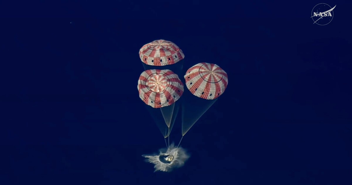 Artemis II crew splashes down in Pacific, ending historic moon mission