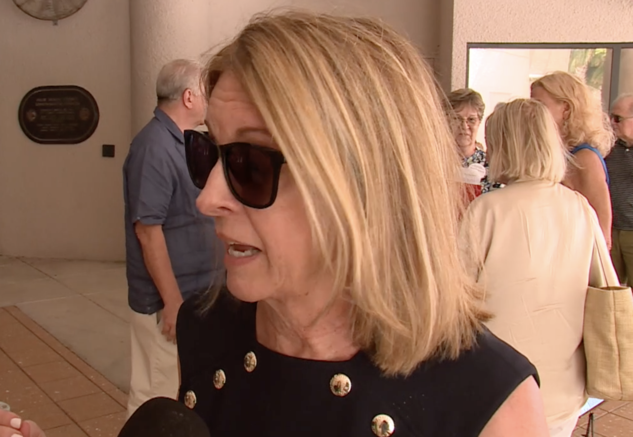 Cypress Creek resident Nancy Wille at Palm Beach County commission meeting Toll Brothers development July 17 2024.png