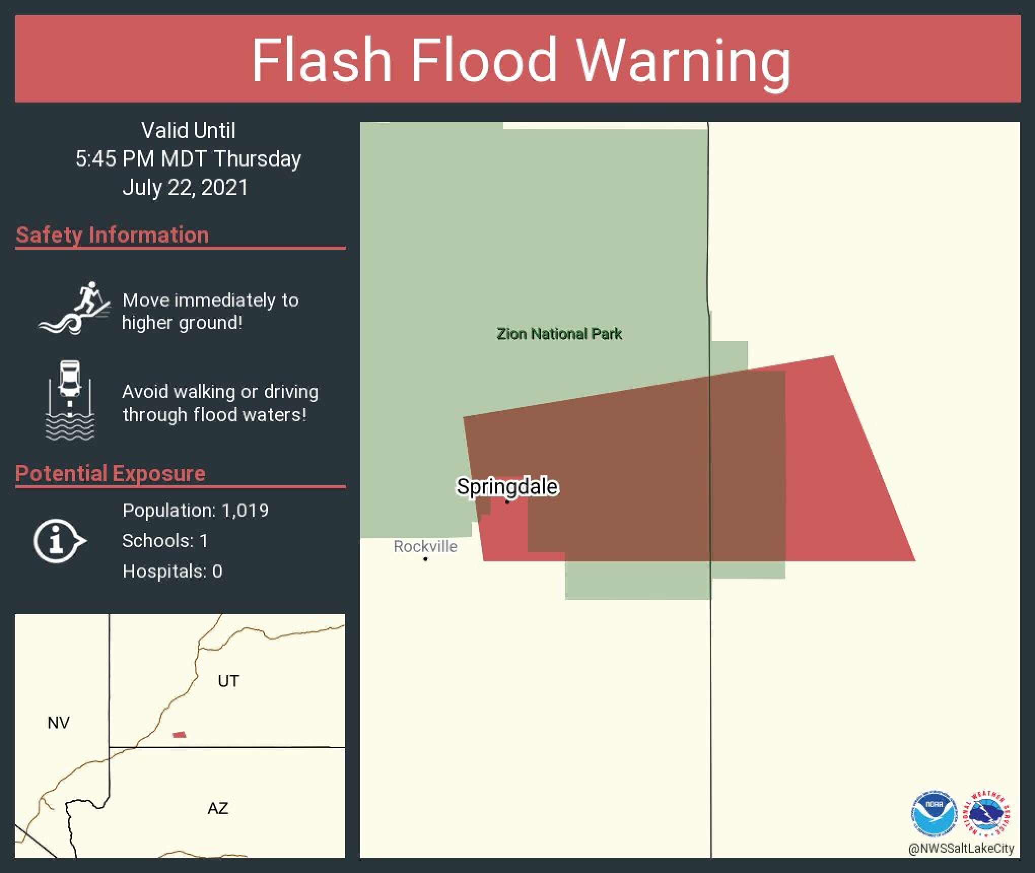 Flooding in parts of Utah as flash flood warnings issued across ...