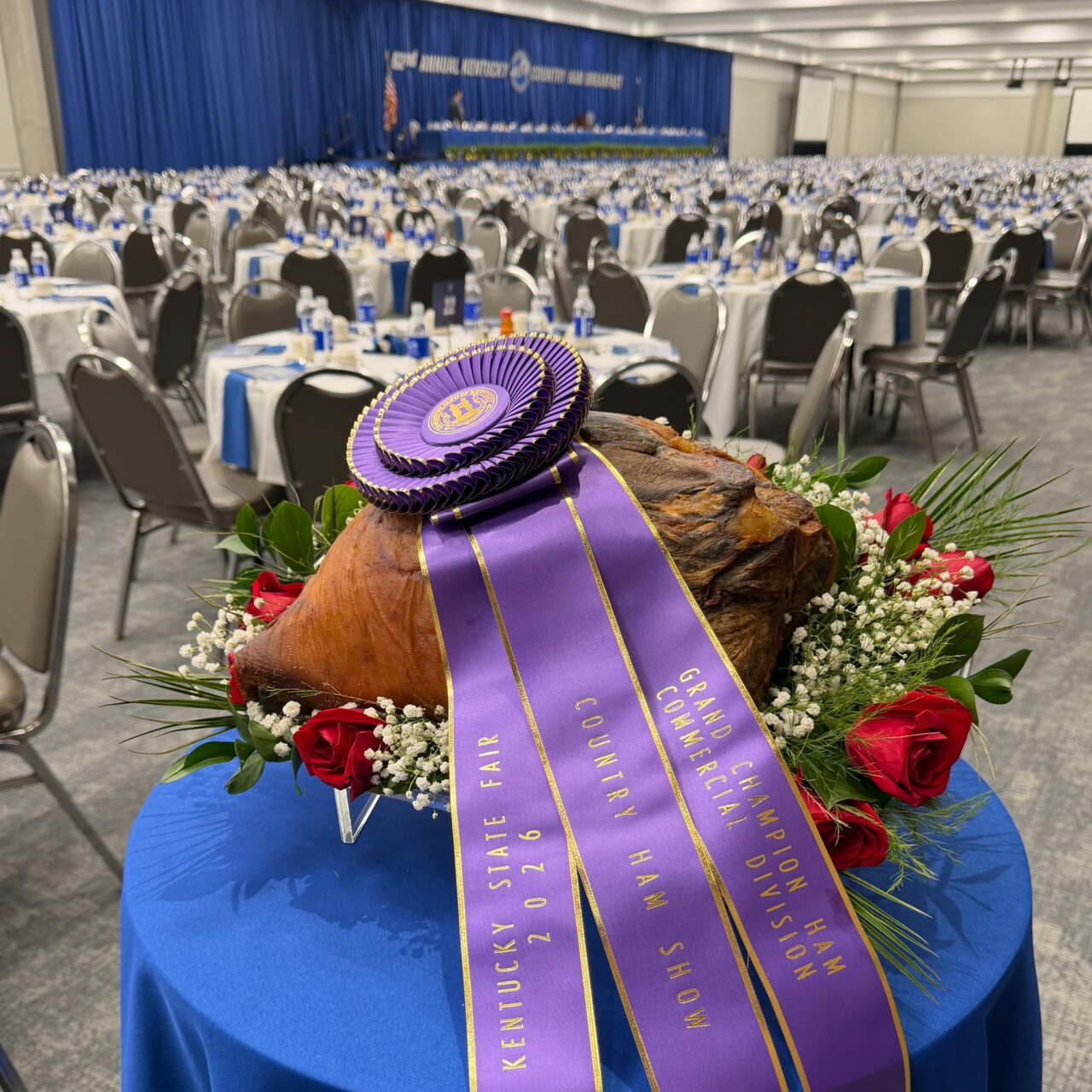 Grand champion country ham sells for $10 million at Kentucky State Fair charity auction