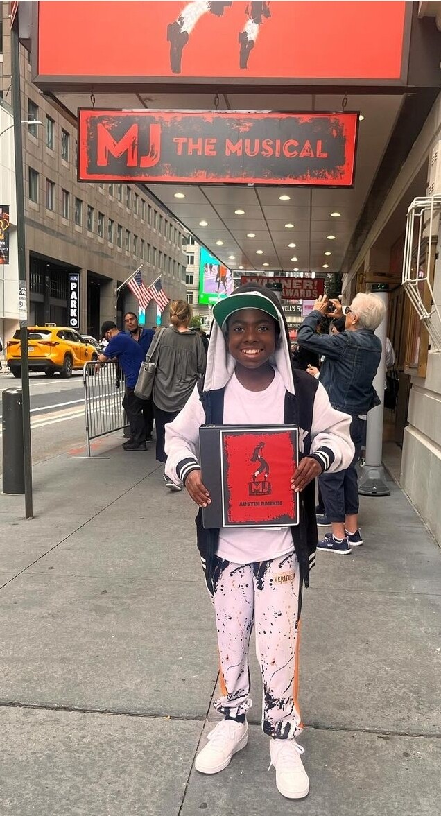 CCSD student on Broadway - Austin Rankin