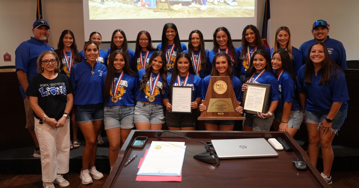 Kingsville proclaims June 3, 2026 as Santa Gertrudis Softball Team day, honoring State Championship