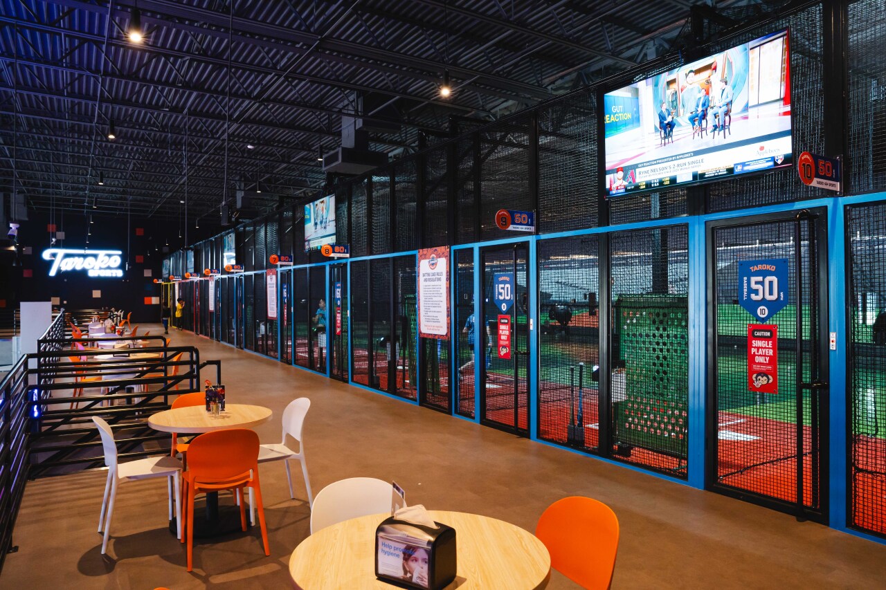 Batting cages at Taroko Sports in Mesa.