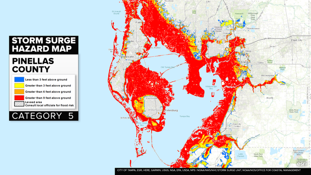 HURRICANE IRMA: Bay Area storm surge maps