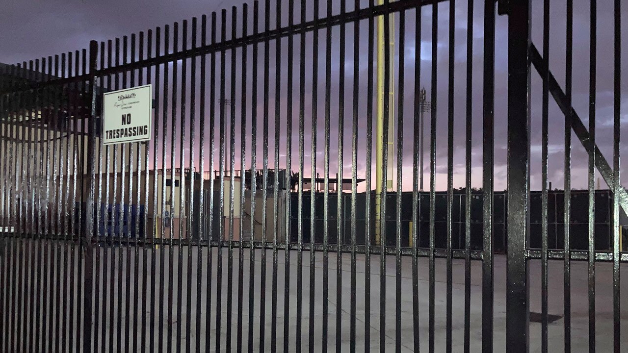 Roger Dean Stadium gates, Feb. 21, 2022