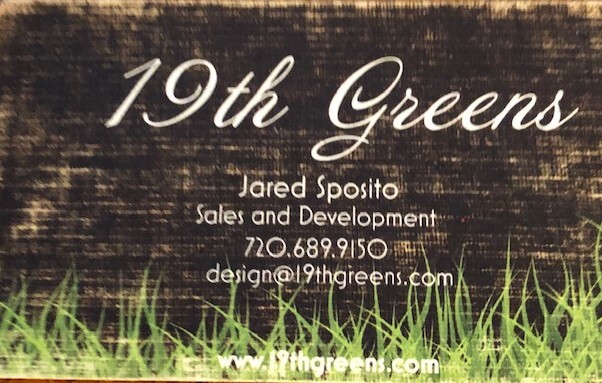 19th Greens Business Card