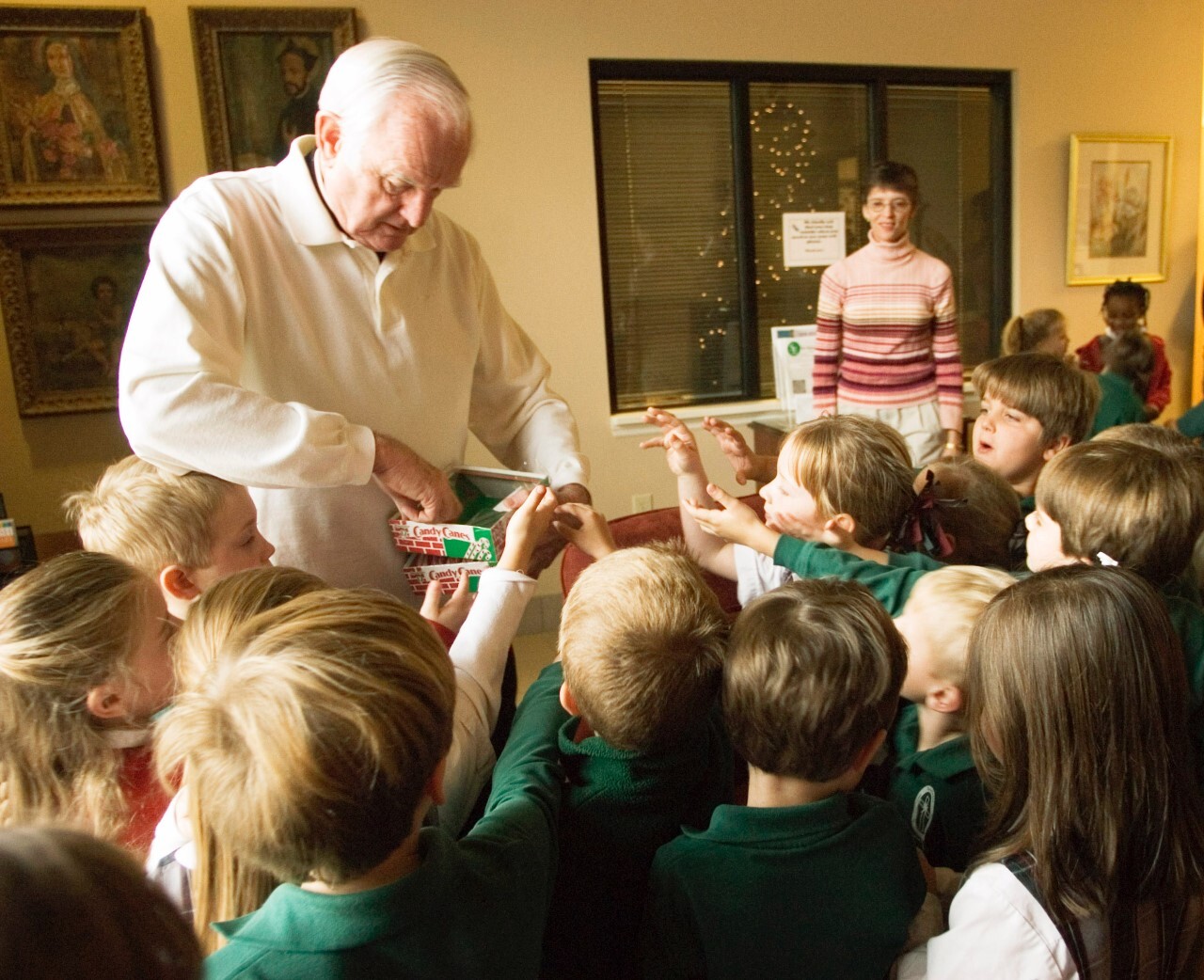 Father Joseph Breen with children.jpg