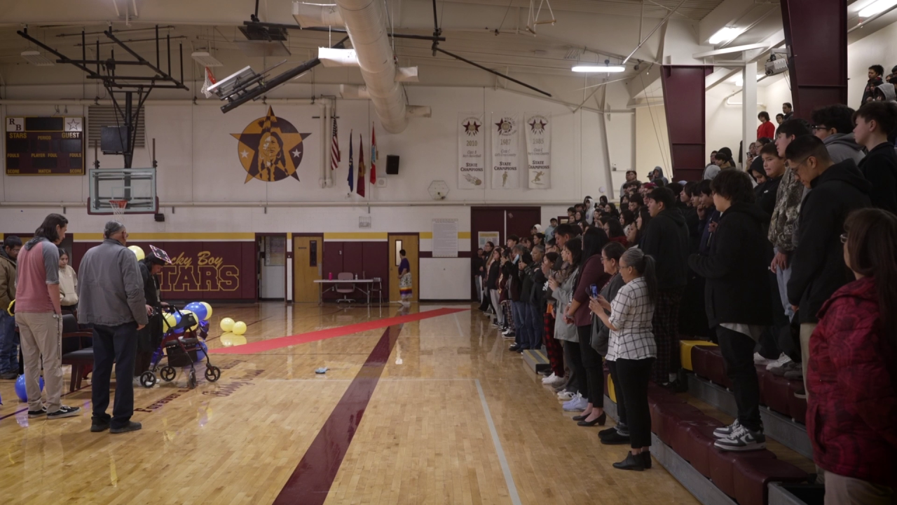 Rocky Boy school honors principal who earned degree during cancer treatment