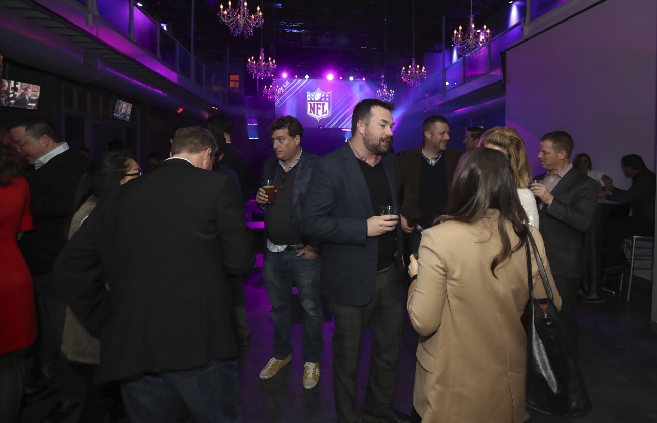 Guests attend Super Bowl LII media party, Feb. 2, 2018
