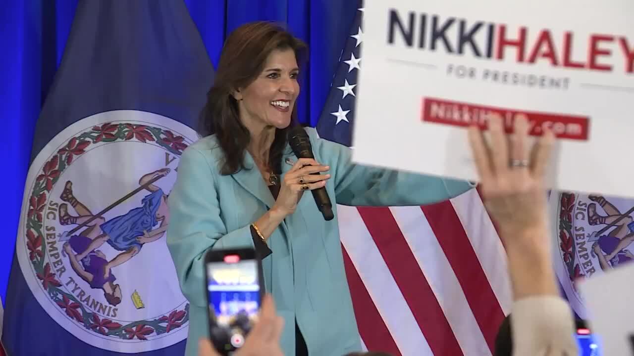 Nikki Haley at campaign stop in Henrico County on Feb. 29, 2024.
