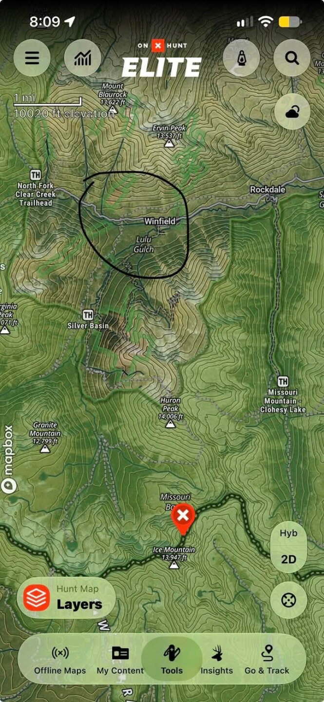 map showing ice mountain as final destination for missing hikers.jpg