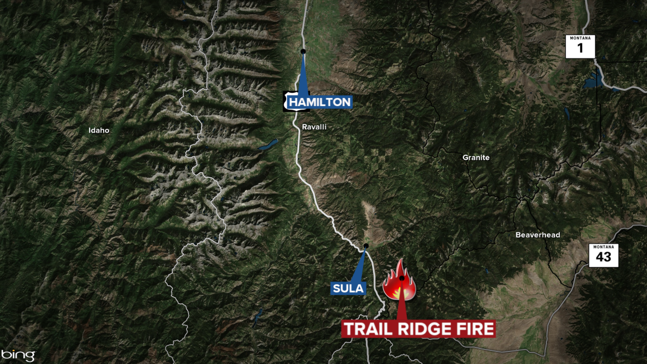 Trail Ridge Fire Map