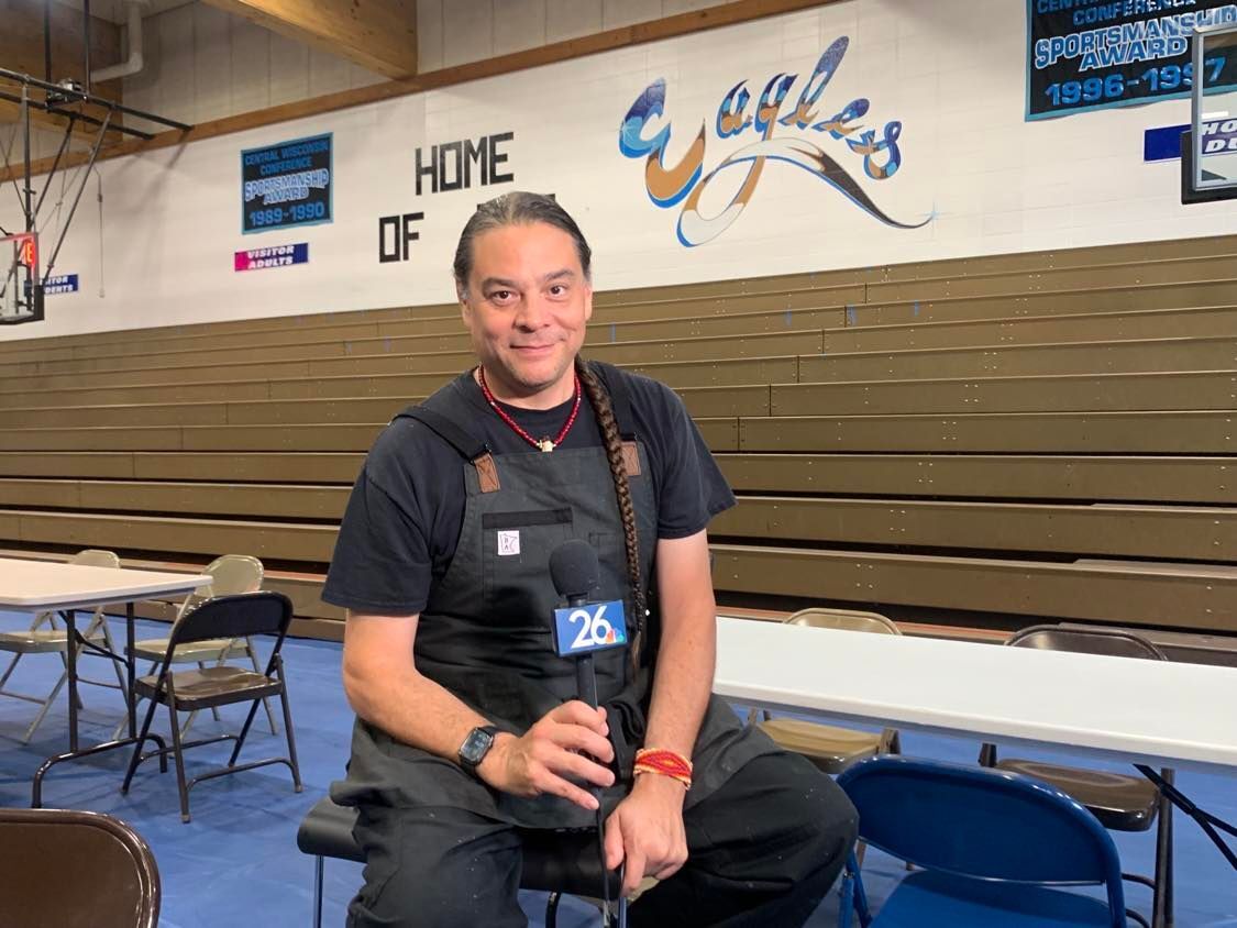 Sean Sherman 'the Sioux Chef' makes a visit to the Menominee Reservation, reintroducing native cuisine