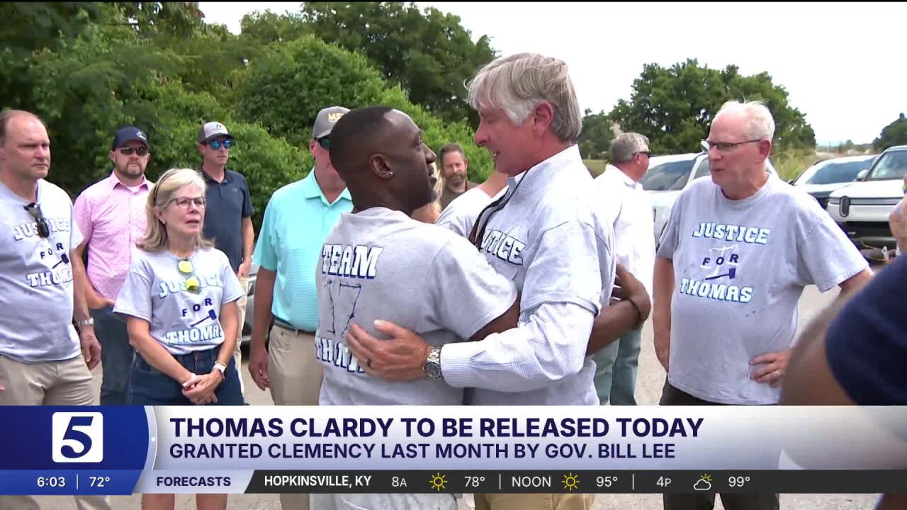 Thomas Clardy expected to be released from prison today