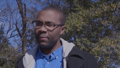 Doug Jones supporter Evan Milligan