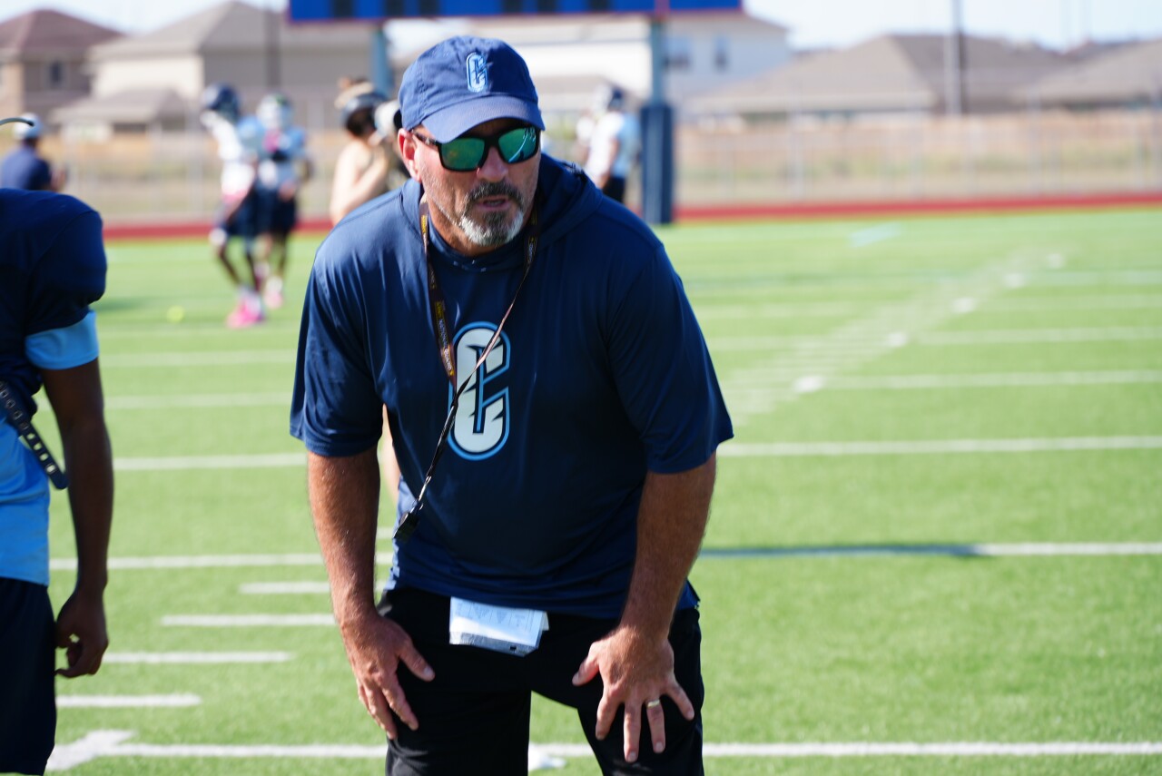 Carroll football head coach Cal Neatherlin