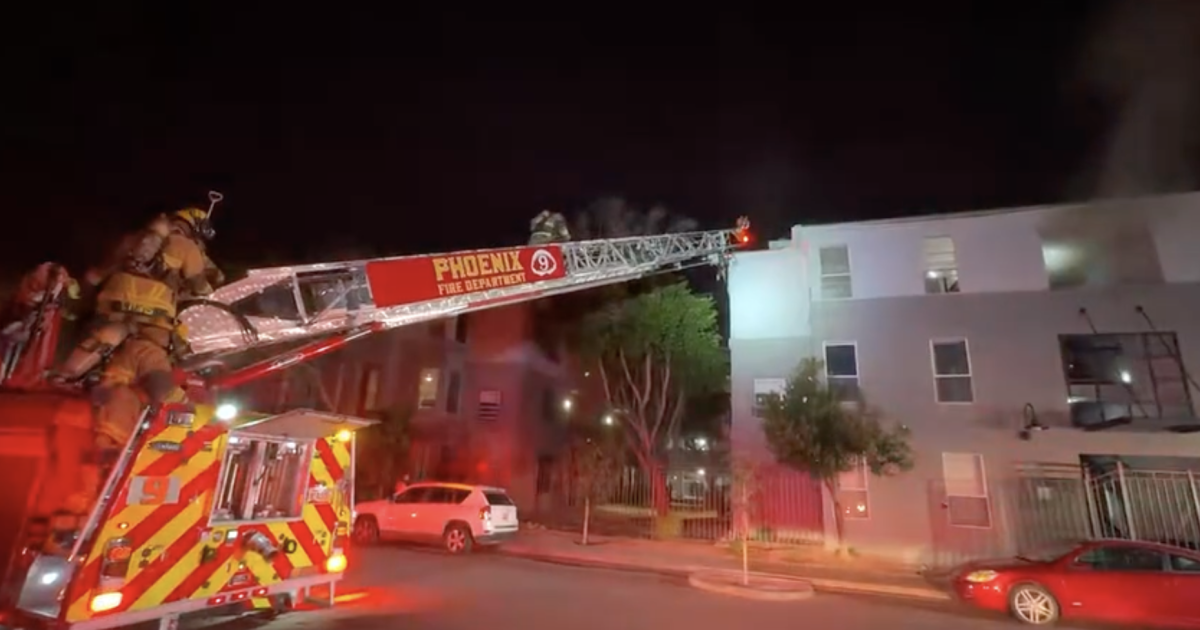 Fire crews battling apartment complex fire near Indian School Avenue and Central Avenue