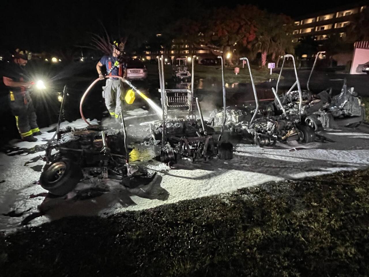 Seven Lakes golf cart fire