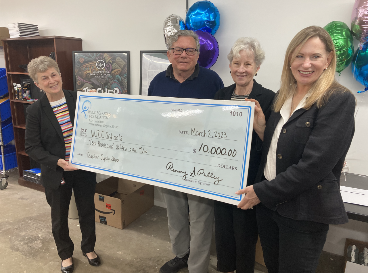Donation by Williamsburg James City County Schools Foundation