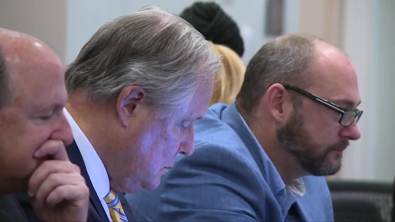 Riviera Beach Utilities Director Michael Low looks down during city water meeting, Feb. 21, 2024