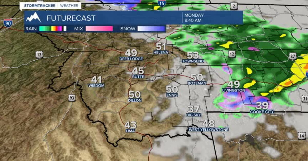 Cool And Breezy Start To The Week In SW Montana
