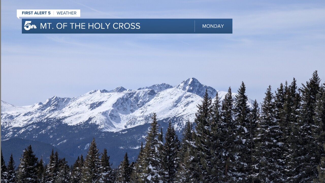 The snow coverage on Half Moon Pass and Mt. of the Holy Cross is much more filled in than it has been for much of the winter season. 