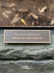 The Oliver Nicholson Memorial Sloth Habitat